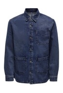 Jacheta Barbati Only&Sons Onssaka 4618 Dark Blue Denim